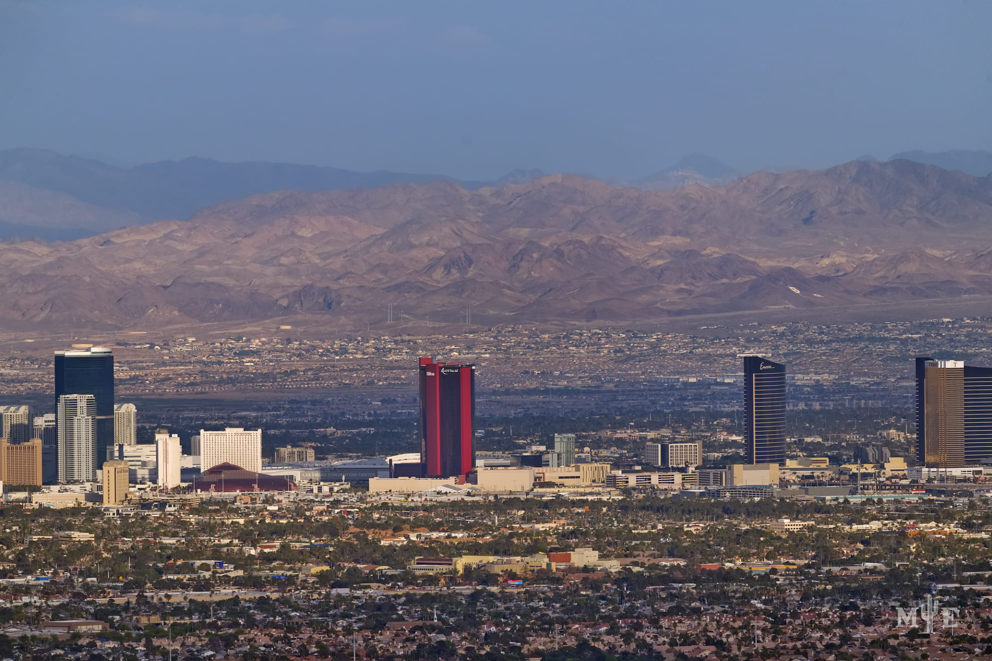 Hotels on the Las Vegas Strip skyline