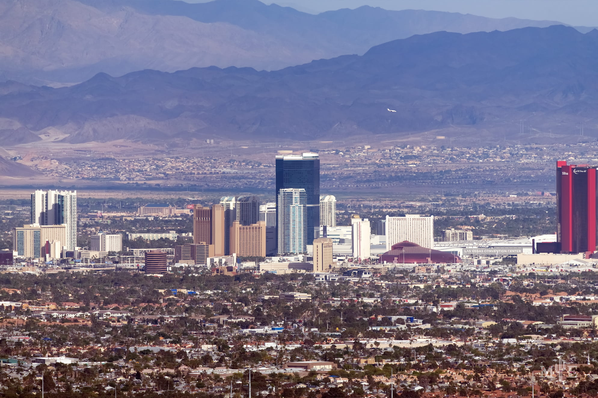 Las Vegas Strip pictures with skyline and hotels